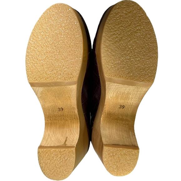 Frame Le Ione Clog Platform Wood Leather Size 39/US 8.5 - Picture 7 of 10